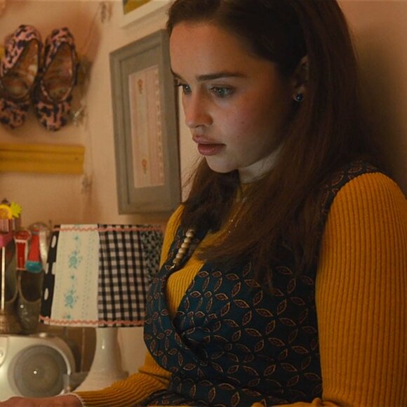 NWT Green Leaf Print Tie Back Skater Dress ASO Louisa Clark - Picture 6 of 6